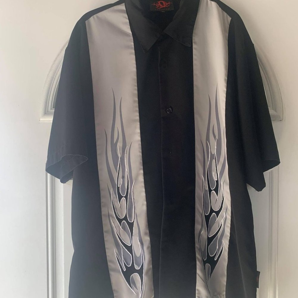 Black and White  Men's Shirt